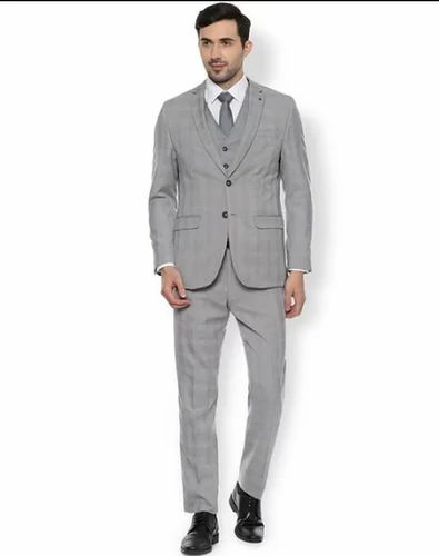 4 piece Grey Mens Formal Suit