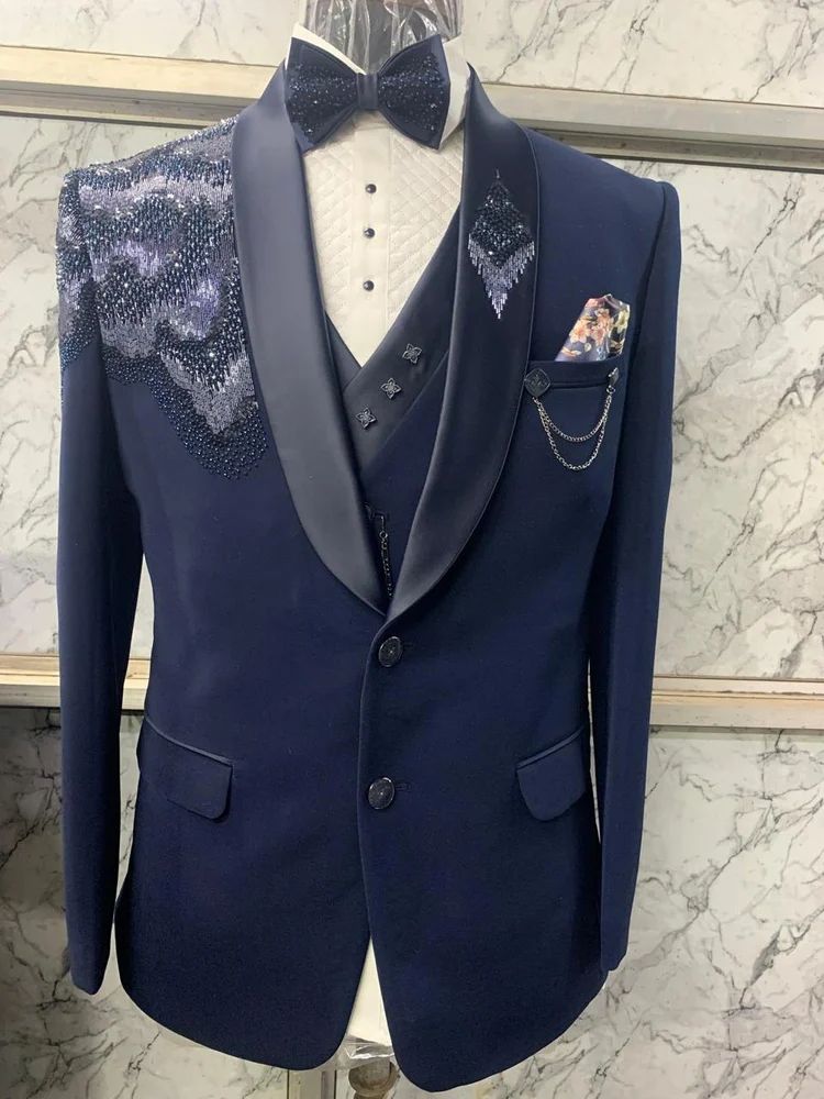 Mens Coat Pant Design Groom Wedding Suit