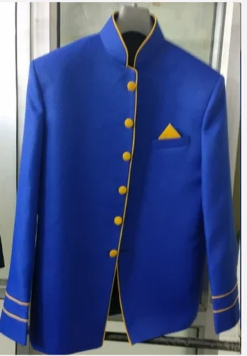 Plain Indo Western Achkan, Blue