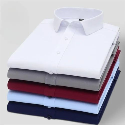 Men Formal Shirts, Plain, Classic Fit