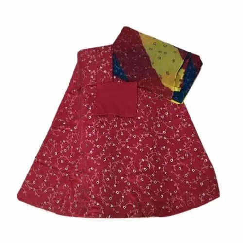 Casual Wear Maroon Printed Cotton Designer Rajputi Poshak, Dupatta Size: 2.5 Meter