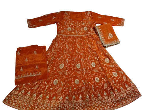 Orange Rajputi Poshak