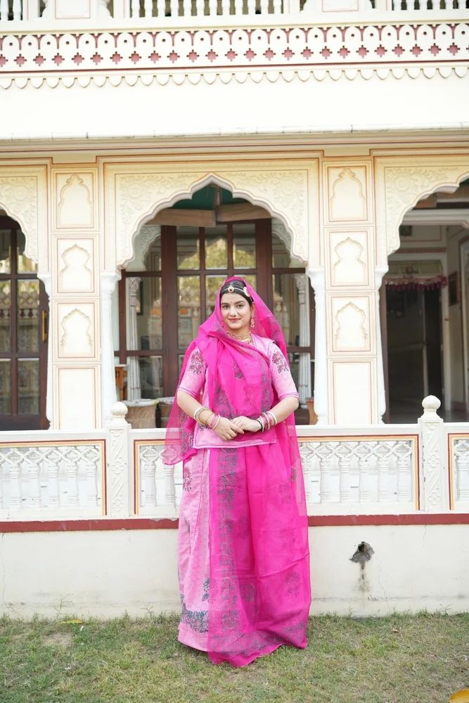Cotton Rajputi Poshak
