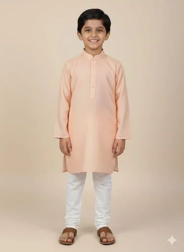 Cotton Kids Punjabi Dress, Patiala, 2-Piece Set
