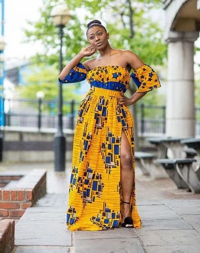Dashiki Dress on African Print, Packaging Type: Bag