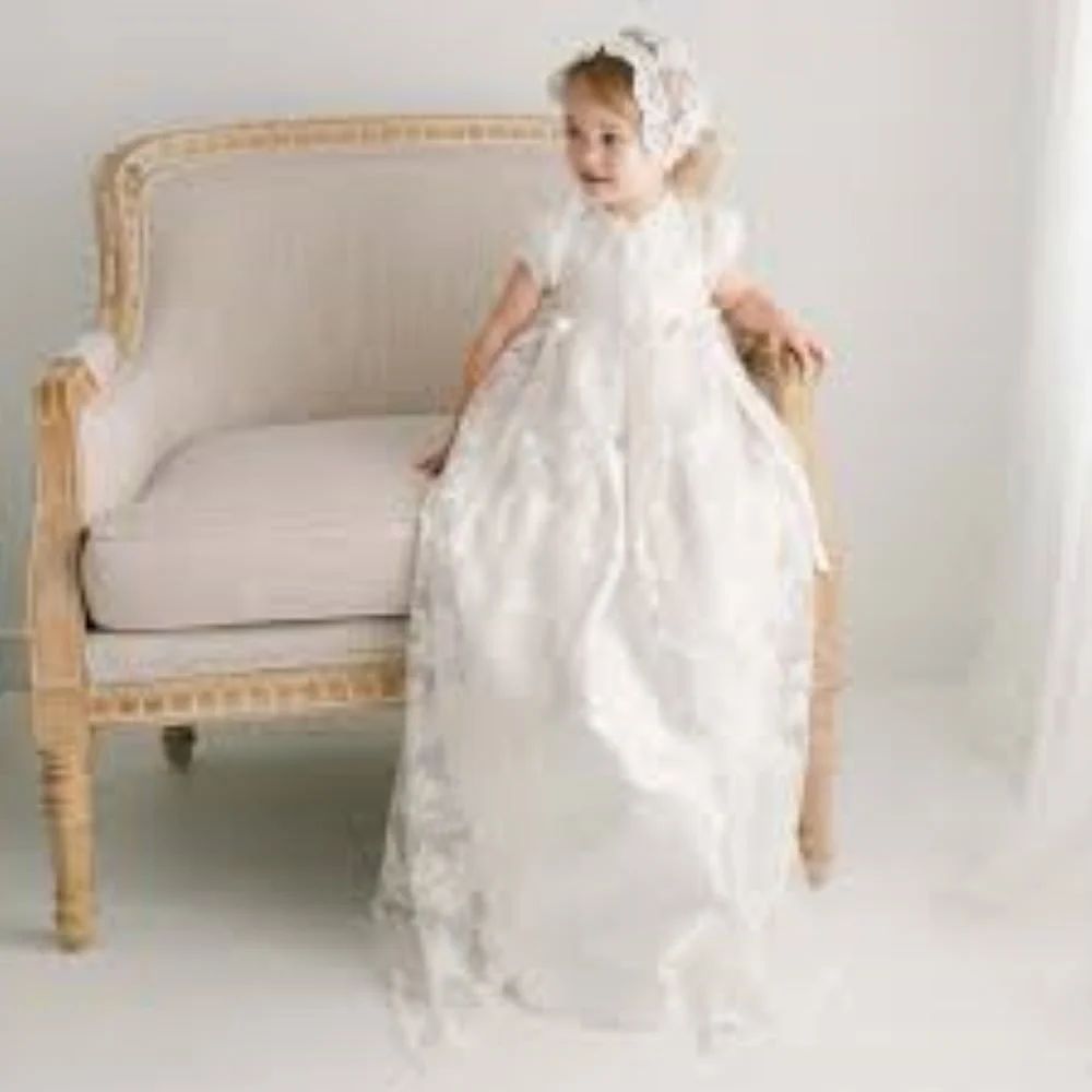 Penelope Lace Baptism Gown6