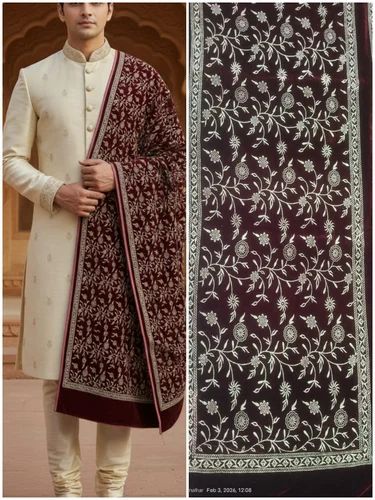 Velvet Foil Print Curtain Cloth