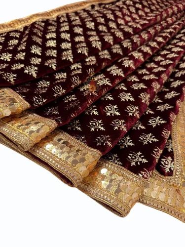 Maroon Shaneel Sherwani Dupatta