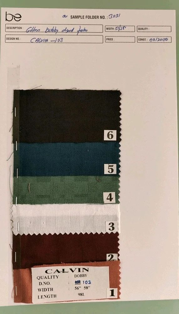 Cotton plain fabric