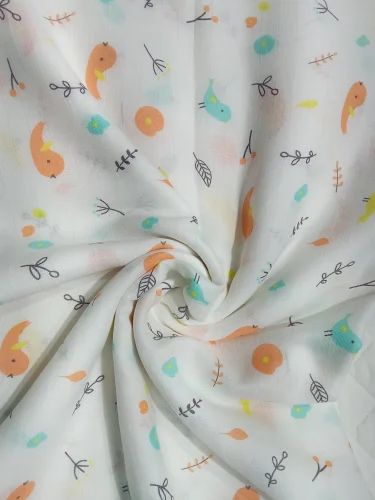 Cotton Snail Digital Custom Printed Muslin, 120