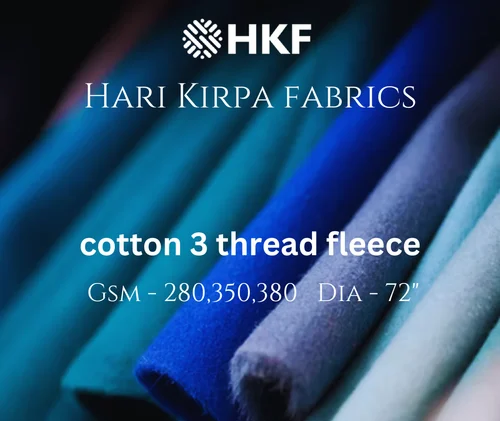 Cotton 3 Thread Fleece Fabric