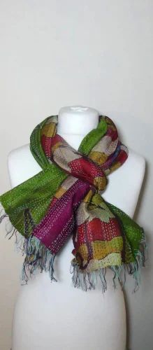Cotton Kantha Scarf