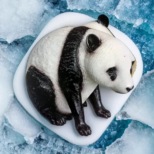 Black & White FRP Panda Statue, For Decoration