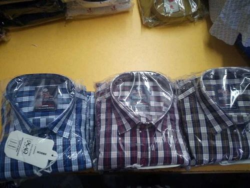 Cotton Men's Full Sleeve Check Shirts, Casual Wear
