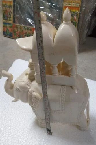 White Camel Bone Elephant, For Interior Decor