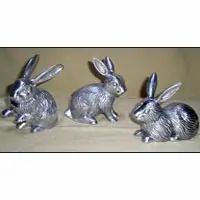 Aluminum Rabbit Sculpture