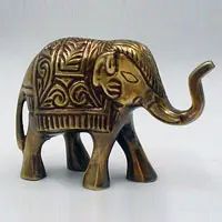 Brass Elephant Sculpture