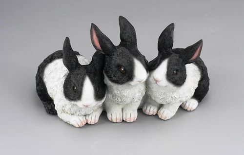 Rabbit Shape Poly Resin Garden Statue Figure For Living Room & Home Decorative By Wonderland