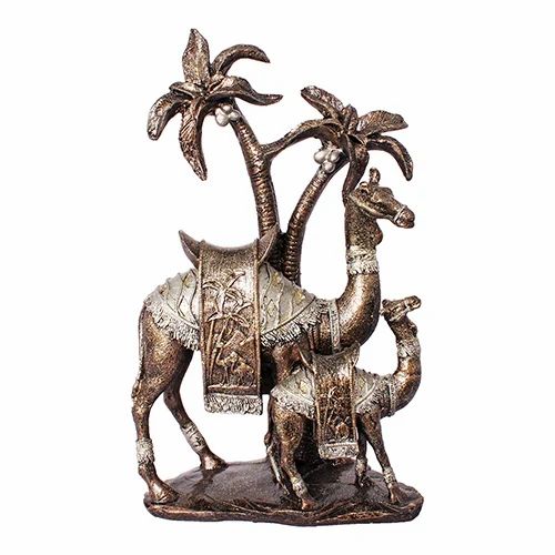 Antique Look Camel Pair Statue/Showpiece with Tree Gift Item