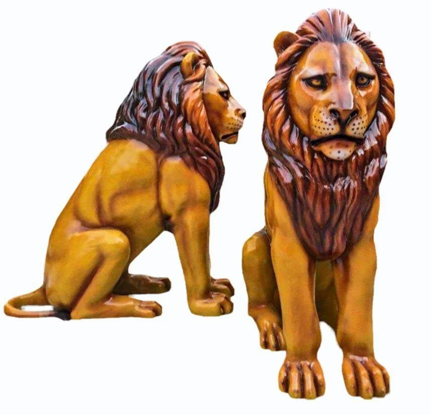Fiber Lion Statue