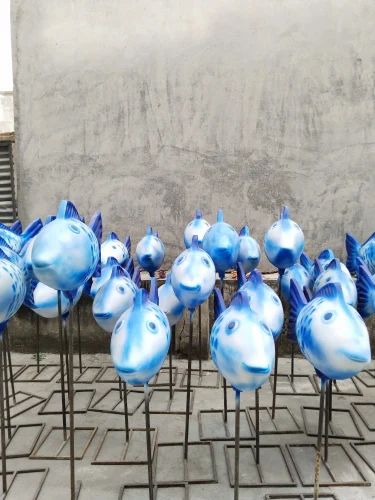 5 Feet Fiber Fish Statue