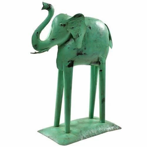 Iron Elephant Animal Statue
