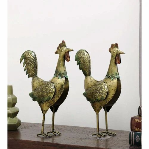 BROWN WROUGHT IRON ANIMAL FIGURINE