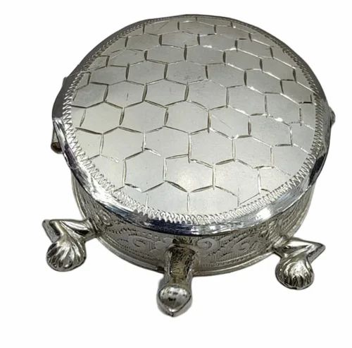 Silver Turtle Sculpture