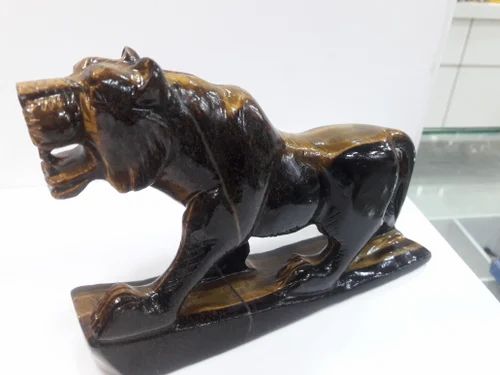 Tiger Eye Stone Made Tiger Statue