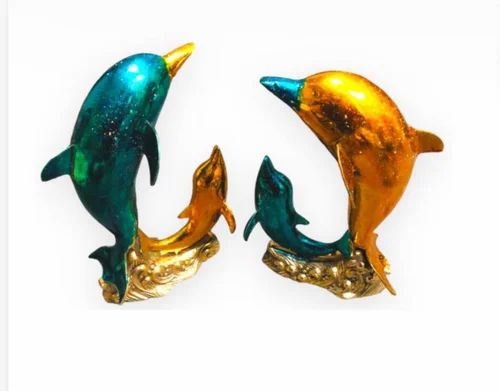 Dolphin Metal Staue