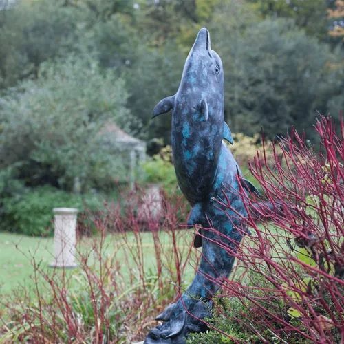Dolphin Fountain Sculpture