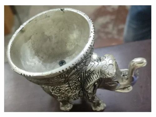 Standard German Silver Elephant with Bowl