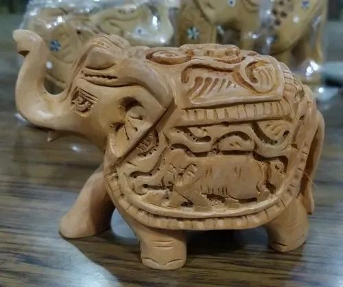 Sandalwood Fine Hand Carved Elephant Statue