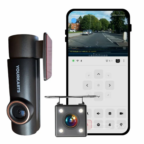 L33 Plus 2K Dual Dash Cam WiFi GPS Night Vision & 150 degree View 18 Month Warranty