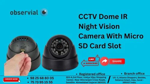 UTSAV SECUTECH CCTV Dome IR Night Vision Camera With Micro SD Card Slot