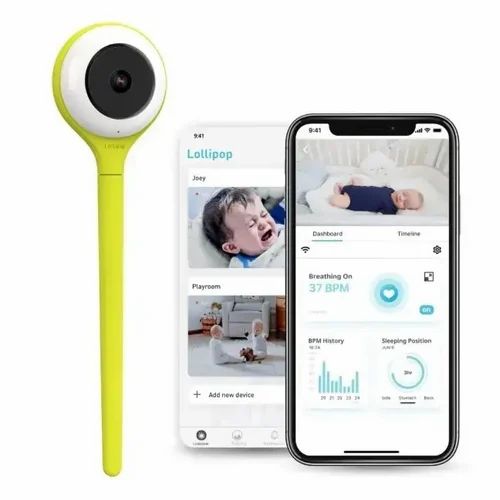 Lollipop Smart Baby Camera Baby Monitor Camera - Pistachio
