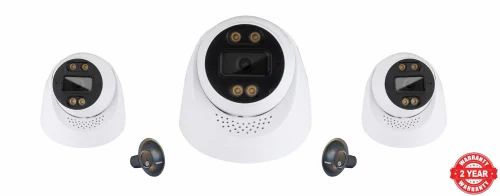 5 MP IP Two Way Audio Dome CCTV Camera with External Speaker