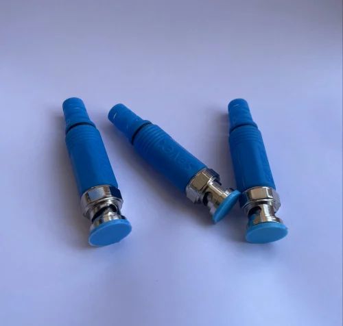 Blue Brass Bnc Connector