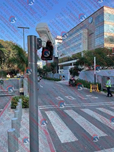 Round Mild Steel CCTV Poles