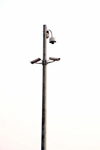 MS,Gi Round GI CCTV Camera Pole