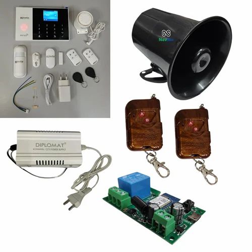 Combo-CN253 Touch Home Security System Kit with Tuya WiFi Siren with 2 remotes and 12V Power Supply