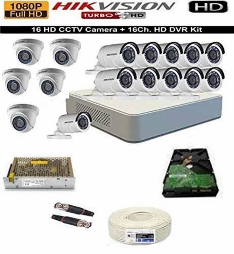 Hikvision Full Hd 2mp Cameras 11 Bullet Cameras 5 Dome Cameras Combo Kit