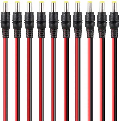 Male DC Power Pigtail Connectors for CCTV Surveillance Camera