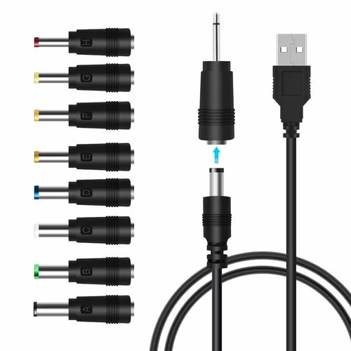 DC Power 5.5x2.1mm Female Jack to 28 Plug Adapter Notebook Universal 28 Male Adapter Connector Set
