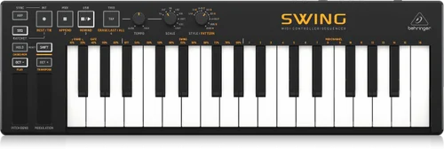 SWING 32-Key USB MIDI Controller Keyboard with 64-Step Polyphonic Sequencing