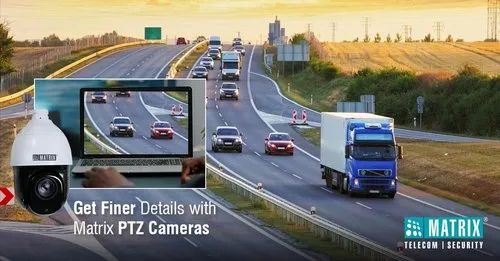 Matrix Ptz Camera 2MP IR Dome PTZ with 25X Zoom, Camera Range: 50 to 70M