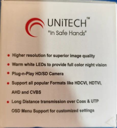 2 MP Unitech HD Outdoor Full Colour Bullet camera