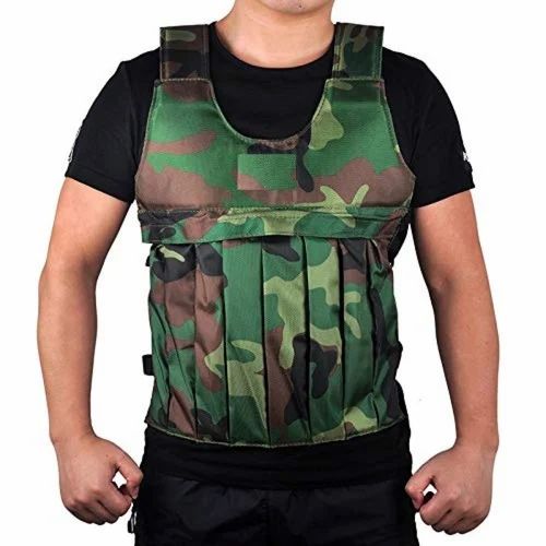 IRIS Fitness 12kg Weighted Vest Fixed Camouflage Military Jacket