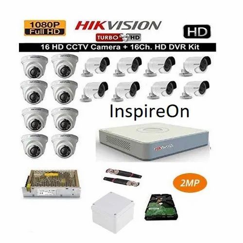 2MP Hikvision 16 Camera Kit