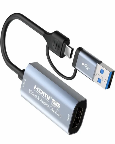 Hdmi/F To Type-C/M+Usb-A/M Video Capture Card